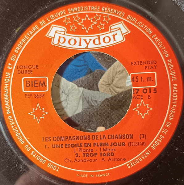 Les Compagnons De La Chanson – Telstar - Vol. 3 (1962) – Hoes