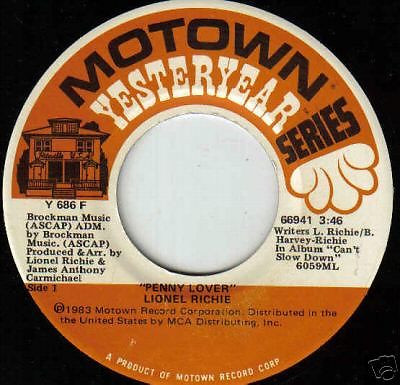 Lionel Richie – Penny Lover / Can't Slow Down – Hoes
