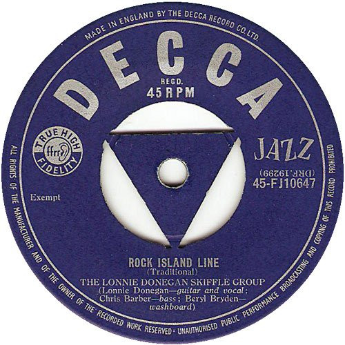 Lonnie Donegan's Skiffle Group – Rock Island Line  (1956) – Hoes
