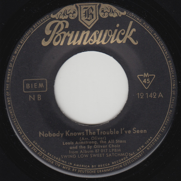 Louis Armstrong – Nobody Knows The Trouble I've Seen (1958) – Hoes
