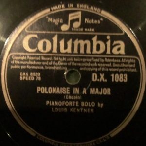 Louis Kentner – Polonaise In A Major / Etude In C Minor – Hoes