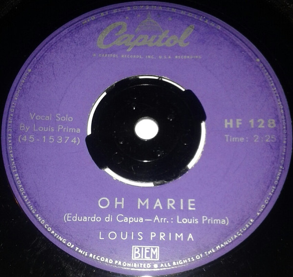 Louis Prima – Oh Marie / Buona Sera – Hoes