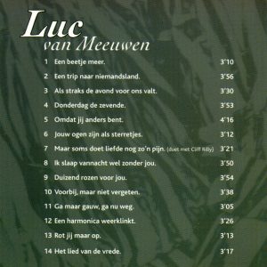 Luc Van Meeuwen – Uit Mijn Hart ... (2006) – Hoes