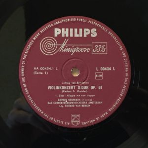 Ludwig van Beethoven – Violin Concerto In D Major Op. 61 (1957) – Hoes