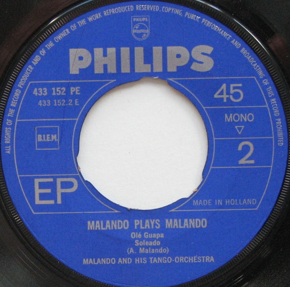 Malando And His Tango Orchestra – Malando Plays Malando (1962) – Hoes