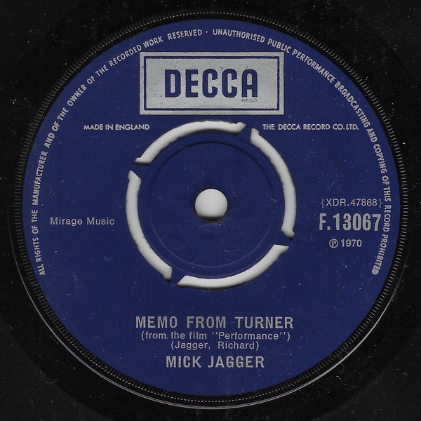 Mick Jagger – Memo From Turner / Natural Magic (1970) – Hoes