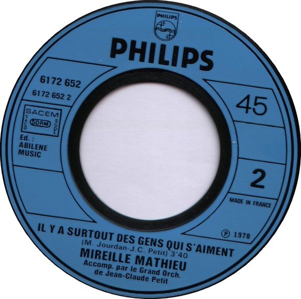 Mireille Mathieu – A Blue Bayou (1978) – Hoes