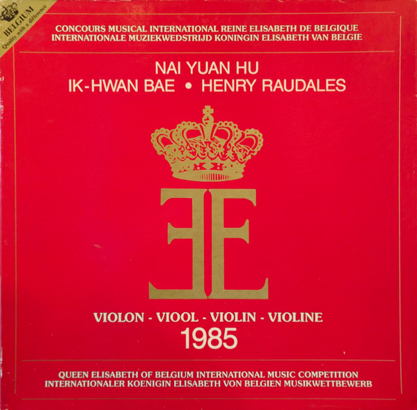 Nai Yuan Hu – Queen Elisabeth Of Belgium International Music Competition 1985 (1985) – Hoes