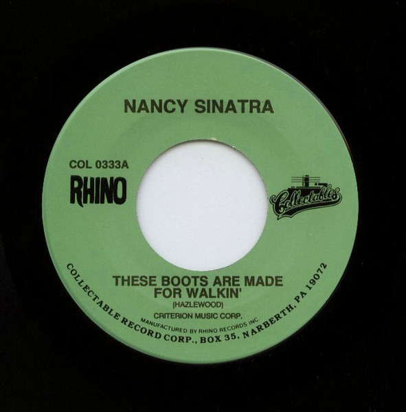 Nancy Sinatra – These Boots Are Made For Walkin' / Sugar Town (1987) – Hoes