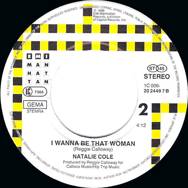 Natalie Cole – Pink Cadillac (1988) – Hoes
