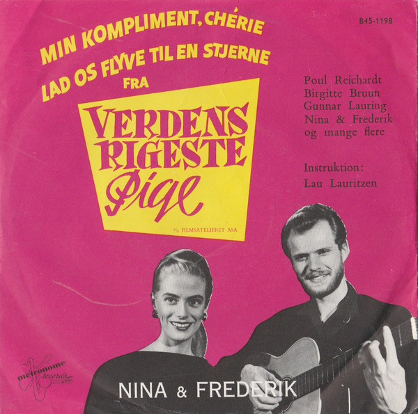 Nina & Frederik – Min Kompliment, Chérie / Lad Os Flyve Til En Stjerne (1958) – Hoes