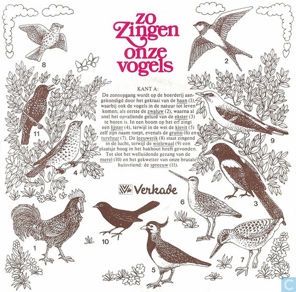 No Artist – Zo Zingen Onze Vogels (1982) – Hoes