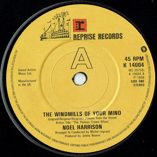 Noel Harrison – The Windmills Of Your Mind (1981) – Hoes
