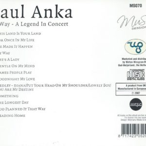 Paul Anka – My Way - A Legend In Concert (2007) – Hoes