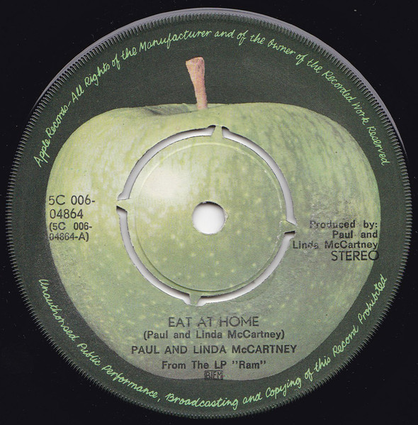 Paul & Linda McCartney – Eat At Home / Smile Away (1971) – Hoes