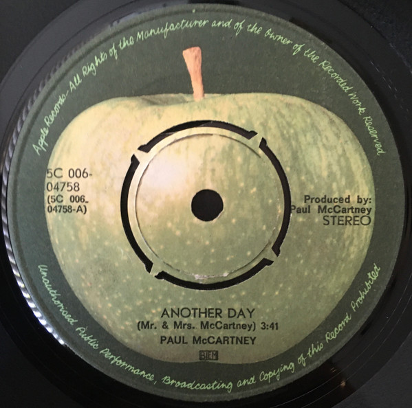Paul McCartney – Another Day / Oh Woman Oh Why (1971) – Hoes