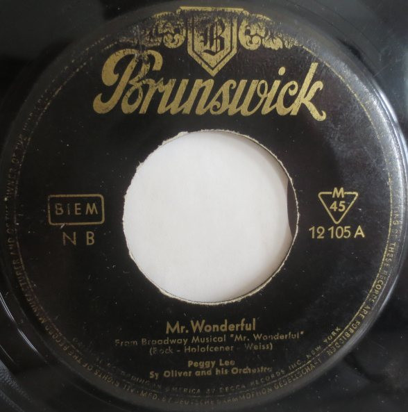 Peggy Lee – Mr. Wonderful – Hoes