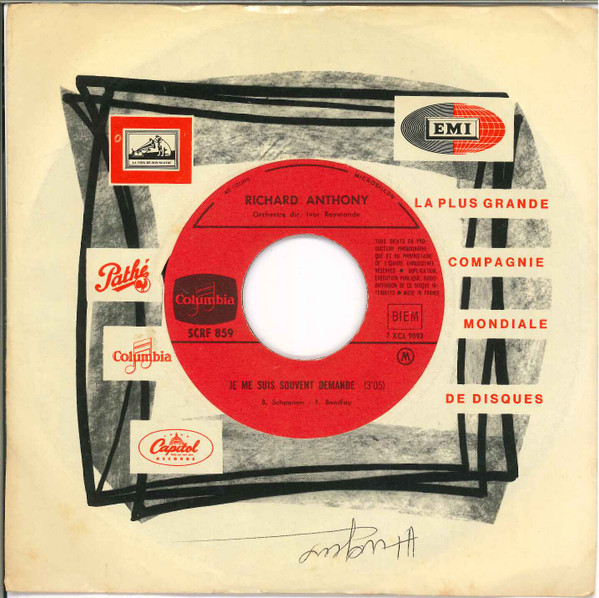 Richard Anthony (2) – Je Me Suis Souvent Demandé / Il Te Faudra Chercher – Hoes