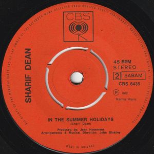 Sharif Dean – Do You Love Me? / In The Summer Holidays (1973) – Hoes