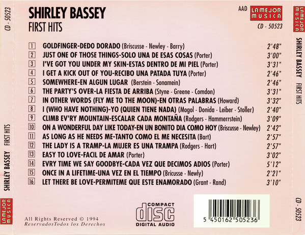 Shirley Bassey – First Hits (1994) – Hoes