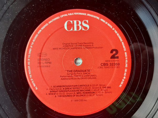 Simon & Garfunkel – The Graduate (Original Soundtrack) – Hoes