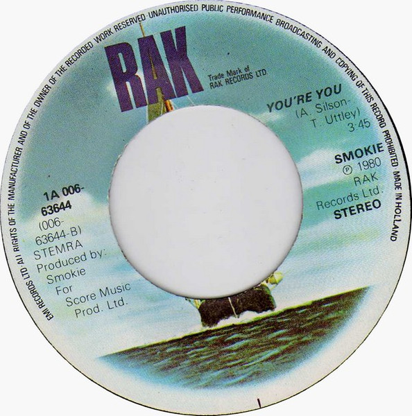 Smokie – San Francisco Bay / You're You (1980) – Hoes