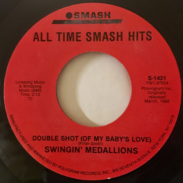 Swingin' Medallions – Double Shot (Of My Baby's Love)/Mendocino – Hoes