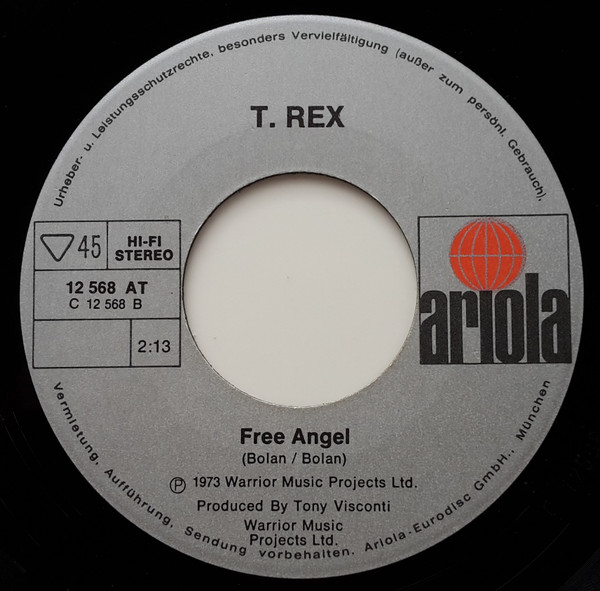 T. Rex – 20th Century Boy / Free Angel (1973) – Hoes