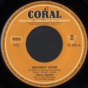 Teresa Brewer – Heavenly Lover / Fair Weather Sweetheart (1959) – Hoes