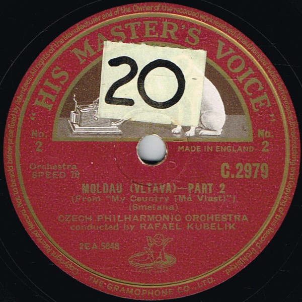 The Czech Philharmonic Orchestra – Moldau (Vltava) / From Bohemia's Meadows And Forests (1951) – Hoes