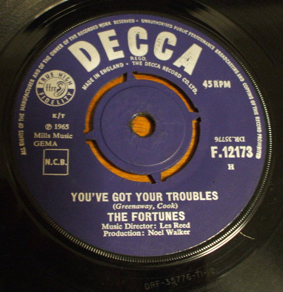 The Fortunes – You've Got Your Troubles (1965) – Hoes