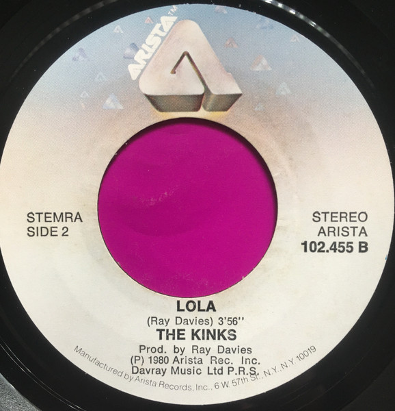 The Kinks – Celluloid Heroes / Lola  (1980) – Hoes