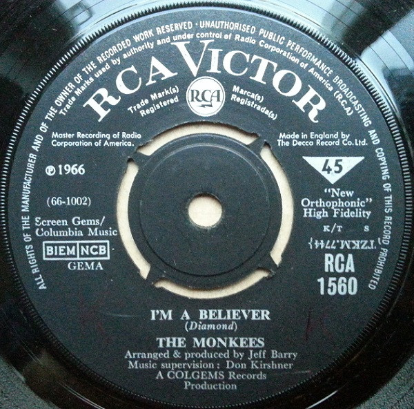 The Monkees – I'm A Believer (1966) – Hoes