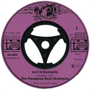 The Pasadena Roof Orchestra – Singing In The Rain (1976) – Hoes