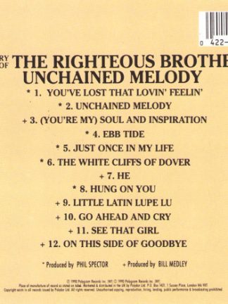 The Righteous Brothers – The Very Best Of The Righteous Brothers - Unchained Melody – Hoes