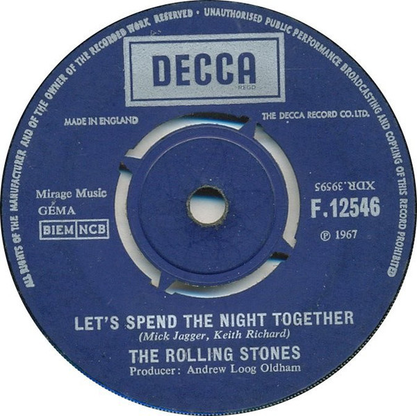 The Rolling Stones – Let's Spend The Night Together (1967) – Hoes