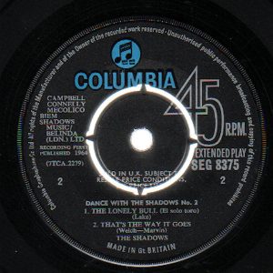 The Shadows – Dance With The Shadows (No. 2) (1964) – Hoes
