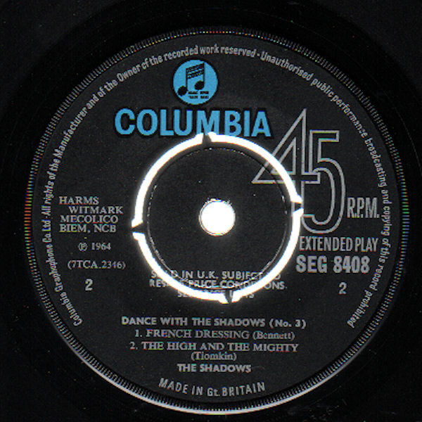The Shadows – Dance With The Shadows (No. 3) (1965) – Hoes