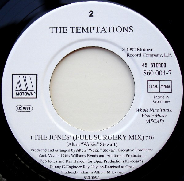 The Temptations – The Jones' - UK Remix (1992) – Hoes