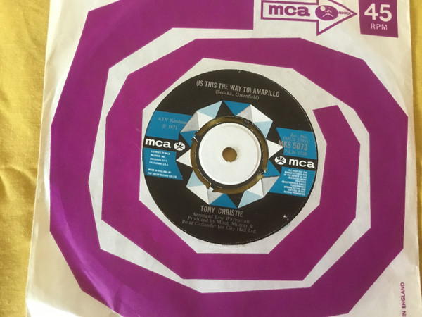 Tony Christie – (Is This The Way) To Amarillo (1971) – Hoes