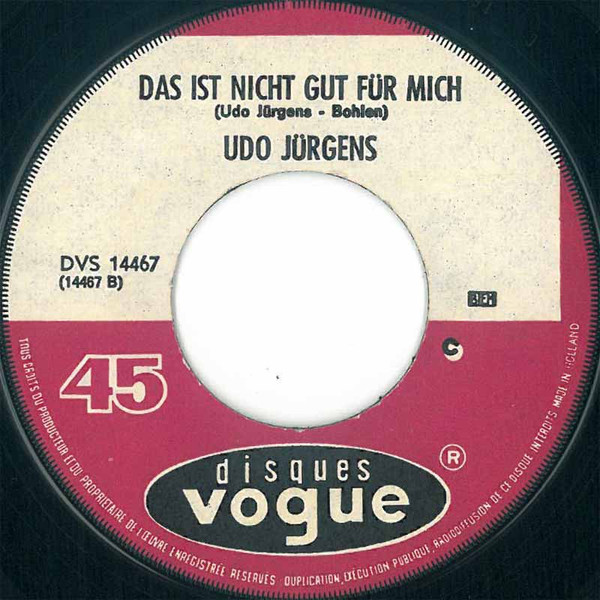 Udo Jürgens – Merci Cherie (1966) – Hoes