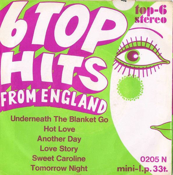 Unknown Artist – 6 Top Hits From England (1971) – Hoes
