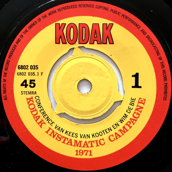 Van Kooten & De Bie – Kodak Instamatic Campagne (1971) – Hoes