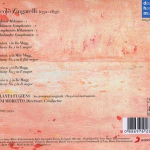 Vanni Moretto – Zingarelli - The Milanese Symphonies, Vol. 1 - Moretto (2010) – Hoes