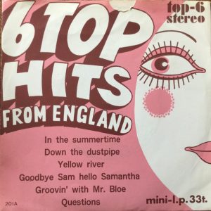 Various – 6 Top Hits From England (1970) – Hoes