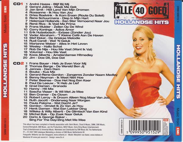 Various – Alle 40 Goed - Hollandse Hits (2007) – Hoes
