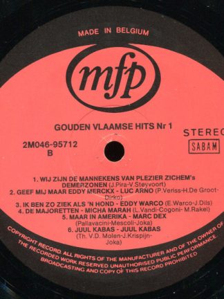 Various – Gouden Vlaamse Hits Vol. 1 (1974) – Hoes