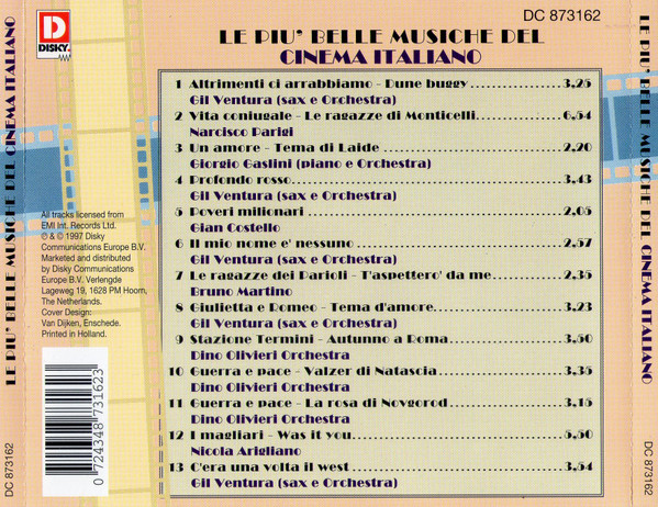 Various – Le Piu' Belle Musiche Del Cinema Italiano (1997) – Hoes