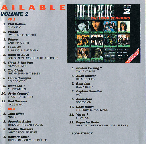 Various – Pop Classics - The Long Versions 3 (1992) – Foto 2