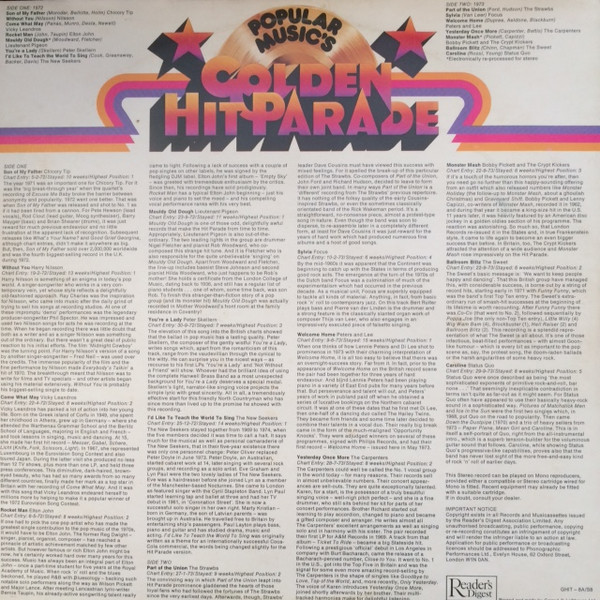 Various – Popular Music's Golden Hit Parade (1976) – Foto 1